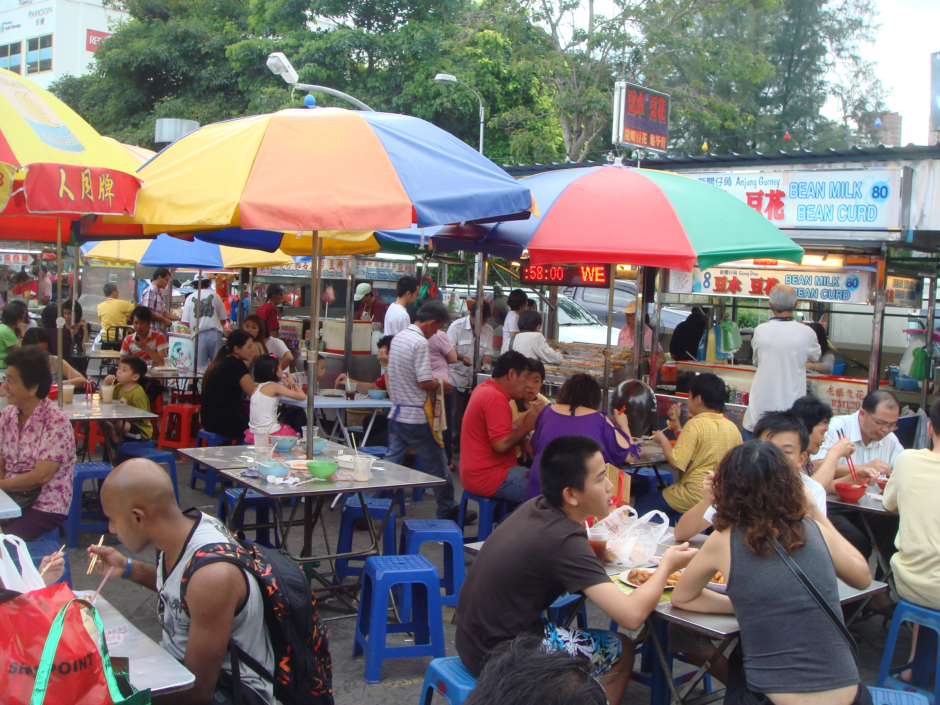 Penang food drive gurney street Good Halal